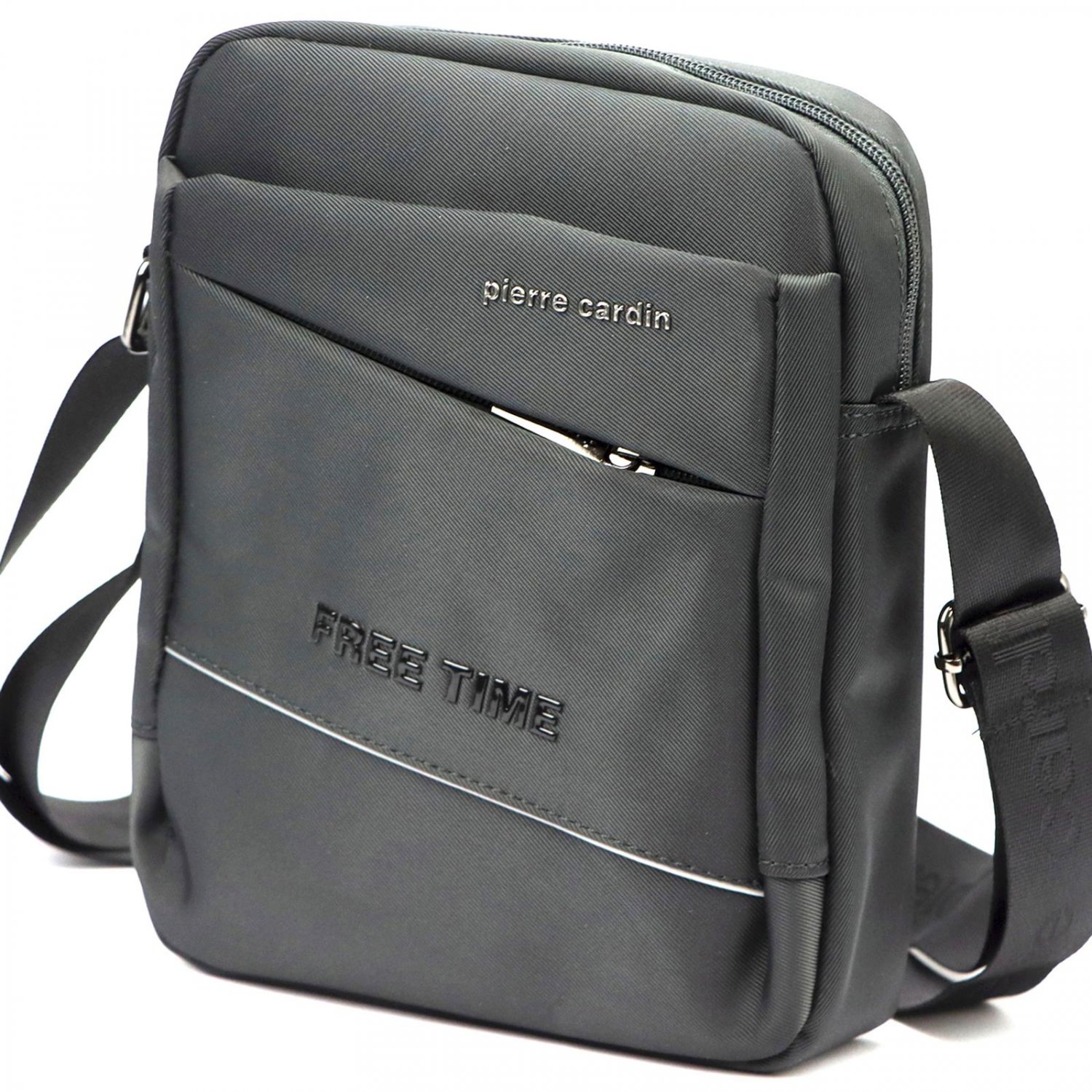 Pánská taška přes rameno šedá - Pierre Cardin Walid