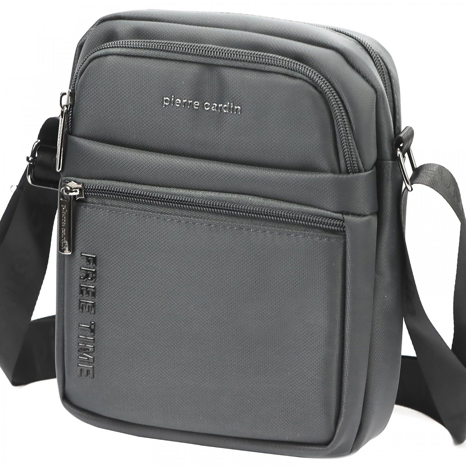 Pánská taška přes rameno šedá - Pierre Cardin Diego