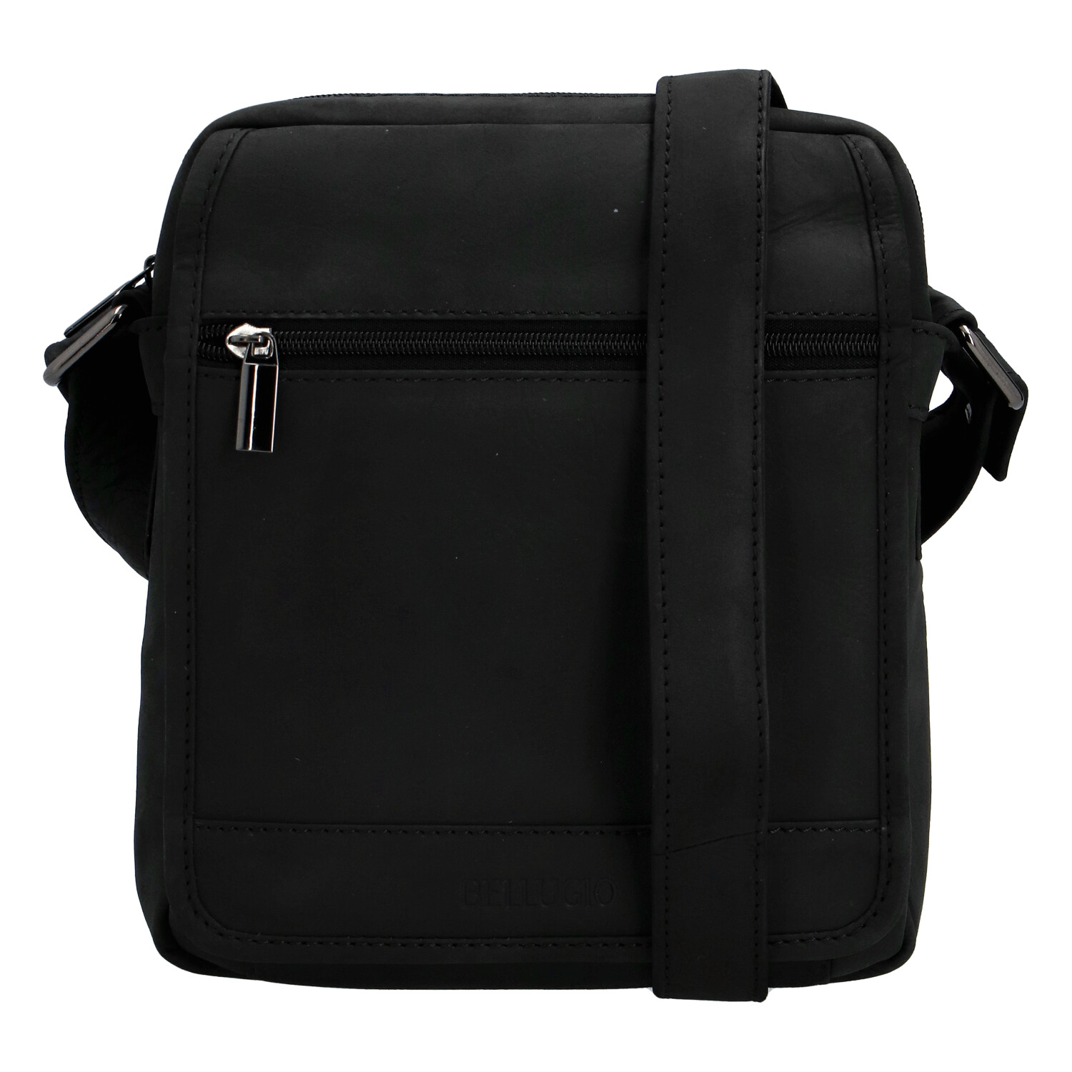 Pánská kožená crossbody taška černá - Bellugio Dagomal
