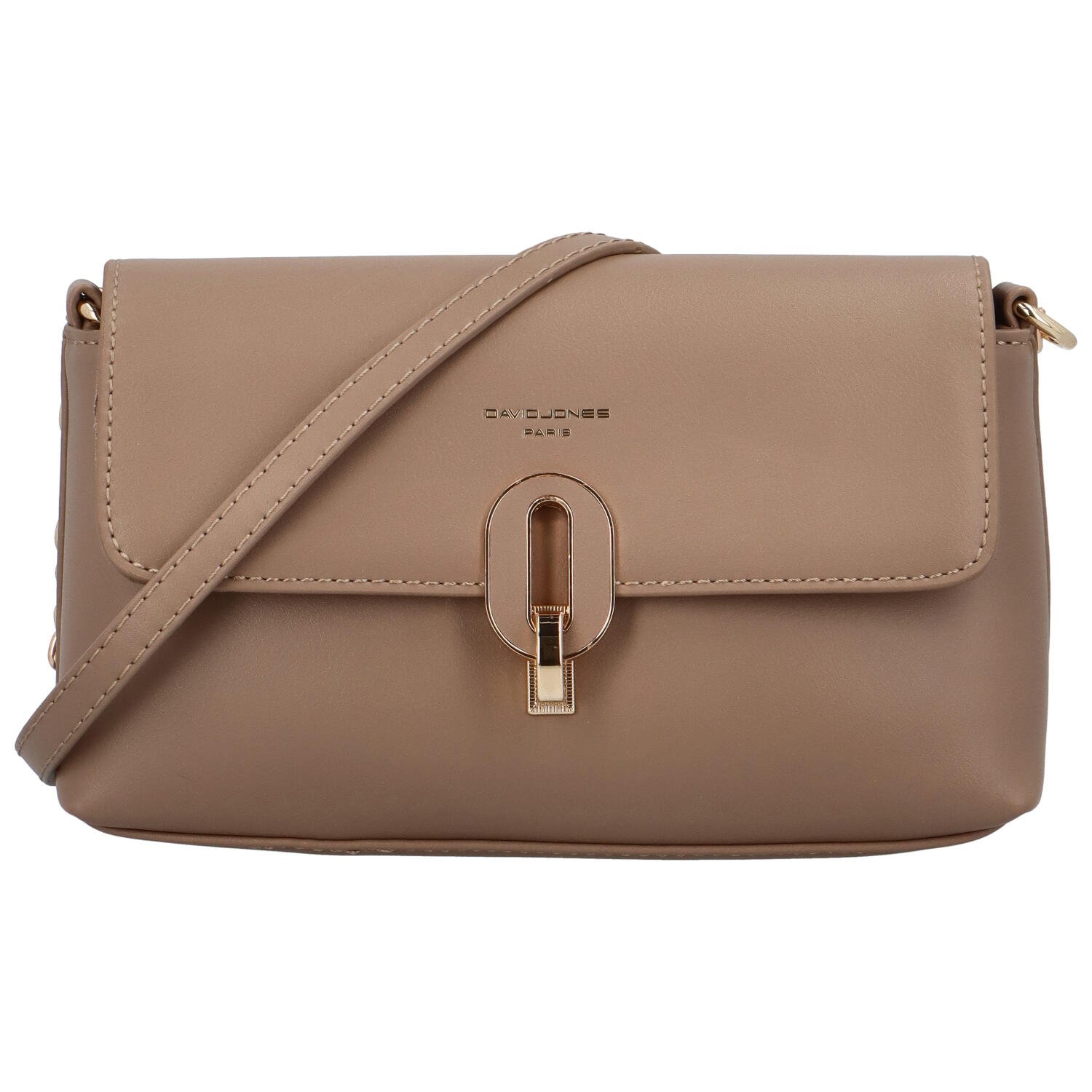 Dámská crossbody kabelka světlá taupe - David Jones Carisa