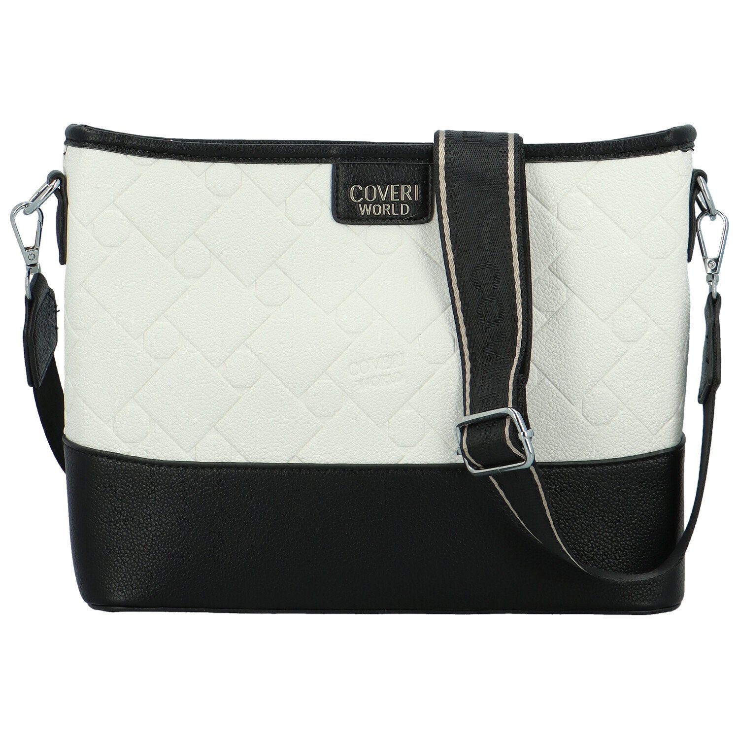 Dámská crossbody kabelka černobílá - Coveri Dirké