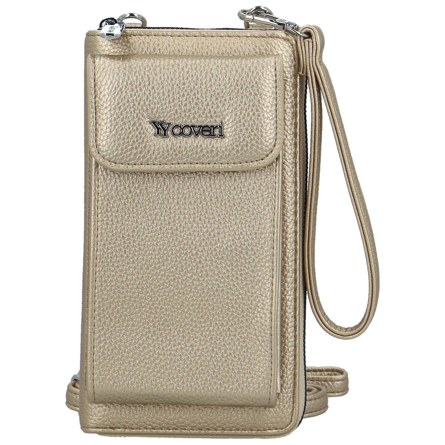 Dámská crossbody kapsa zlatá - Coveri Vivika