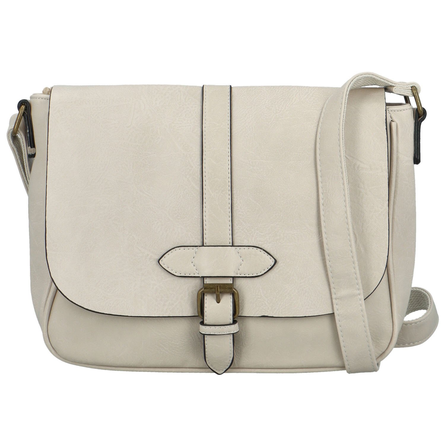 Dámská crossbody kabelka krémová - Paolo bags Pinelopi
