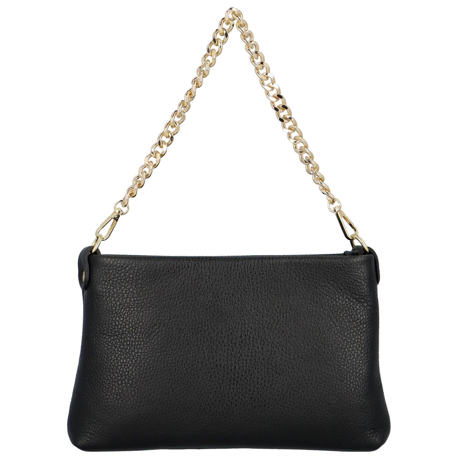 Dámská kožená crossbody kabelka černá - Delami Madison