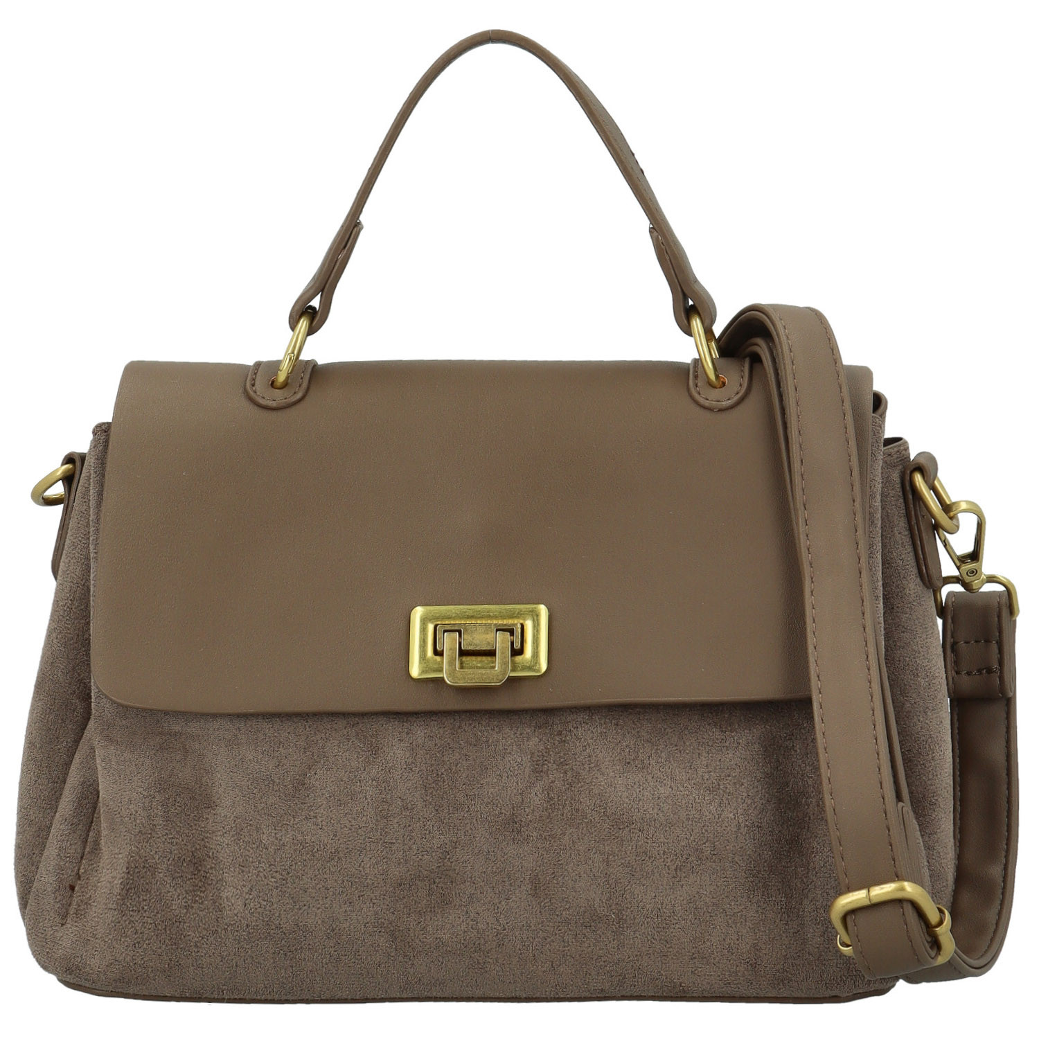 Dámská kabelka do ruky tmavě béžová - Paolo bags Tess