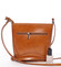 Dámská kožená crossbody kabelka světle hnědá - ItalY Bryana