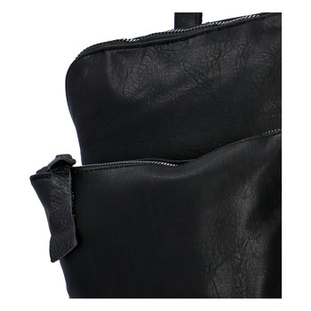 Dámský městský batoh kabelka černý - Paolo Bags Buginni