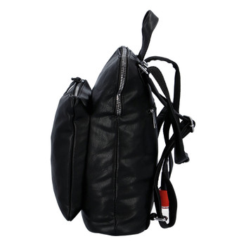 Dámský městský batoh kabelka černý - Paolo Bags Buginni