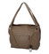 Dámská kožená kabelka taupe - ItalY Sofia
