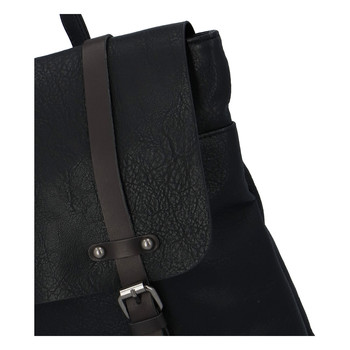 Dámský módní městský batoh černý - FLORA&CO Dilema