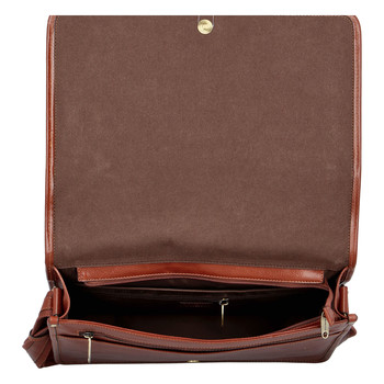 Luxusní pánská kožená taška hnědá - Hexagona Pierre