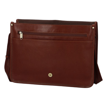 Luxusní pánská kožená taška hnědá - Hexagona Pierre