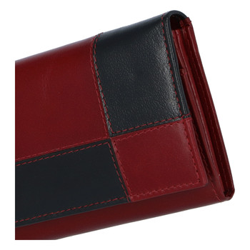 Dámská kožená peněženka červeno černá - Tomas Farbe
