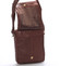 Luxusní velká kožená crossbody taška hnědá - Sendi Design Diverze