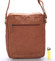 Luxusní velká kožená crossbody taška světle hnědá - Sendi Design Diverze