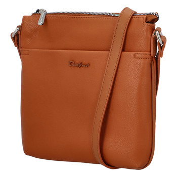 Dámská crossbody kabelka koňaková - David Jones Quali