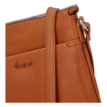 Dámská crossbody kabelka koňaková - David Jones Quali