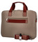 Luxusní taška na notebook světlá taupe - Hexagona 171176