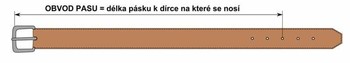 Pánský kožený opasek oblekový černý - PB Riss 100