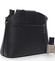 Dámská kožená crossbody kabelka černá - ItalY Brokylon