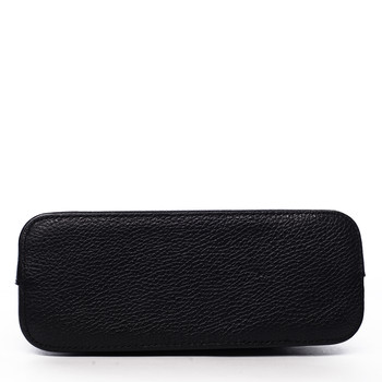 Dámská kožená crossbody kabelka černá - ItalY Brokylon