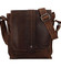 Pánská kožená crossbody taška khaki - Greenwood Chester