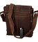 Pánská kožená crossbody taška khaki - Greenwood Chester