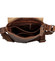 Pánská kožená crossbody taška khaki - Greenwood Chester