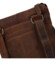 Pánská kožená crossbody taška hnědá - Greenwood Dafnes