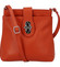Dámská kožená crossbody kabelka oranžová - ItalY Laira
