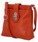 Dámská kožená crossbody kabelka oranžová - ItalY Laira