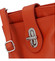Dámská kožená crossbody kabelka oranžová - ItalY Laira