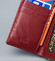 Jedinečná dámská lakovaná kožená peněženka červená - Lorenti 55020SH