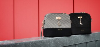 Dámská crossbody kabelka šedo černá - Vuch Carrie