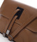 Dámská kožená crossbody kabelka světle hnědá - ItalY Porta