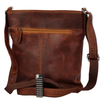 Kožená crossbody taška hnědá - Greenwood Darsy 3
