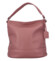 Dámská kožená kabelka přes rameno růžová - Delami Camilla