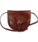 Dámská kožená crossbody kabelka hnědá - ItalY Simone