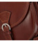 Dámská kožená crossbody kabelka hnědá - ItalY Simone