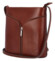 Dámská kožená crossbody kabelka hnědá - ItalY Hallie