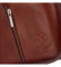 Dámská kožená crossbody kabelka hnědá - ItalY Hallie