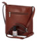 Dámská kožená crossbody kabelka hnědá - ItalY Hallie