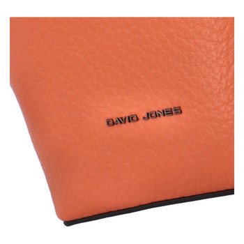 Dámská crossbody kabelka lososově oranžová - David Jones Emily