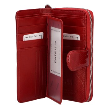 Dámská kožená peněženka červená - Patrizia Natasha