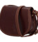 Dámská kožená crossbody tmavě hnědá - Delami Melisa