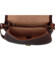Dámská kožená crossbody tmavě hnědá - Delami Melisa
