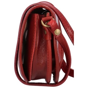 Dámská kožená crossbody červená - Delami Melisa