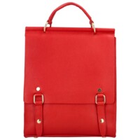 Dámský kožený kabelko/batoh červený - Delami Vera Pelle Eroqvar