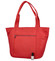 Velká dámská kožená kabelka červená - Hexagona Common