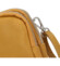 Dámské kožené crossbody pouzdro tmavě žluté - Delami Valli